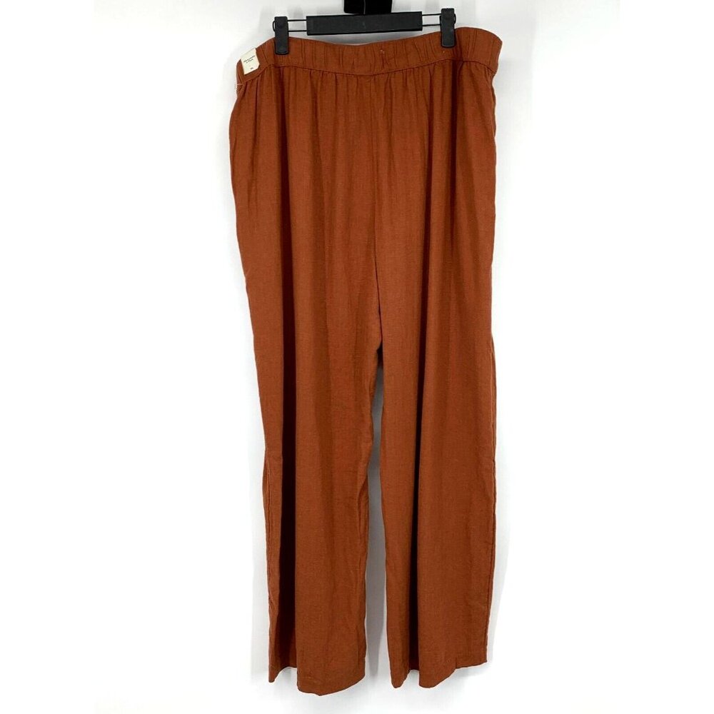 Abercrombie & Fitch Pants *SIZE* Linen Blend Pull On Wide Leg NWT - Picture 6 of 10